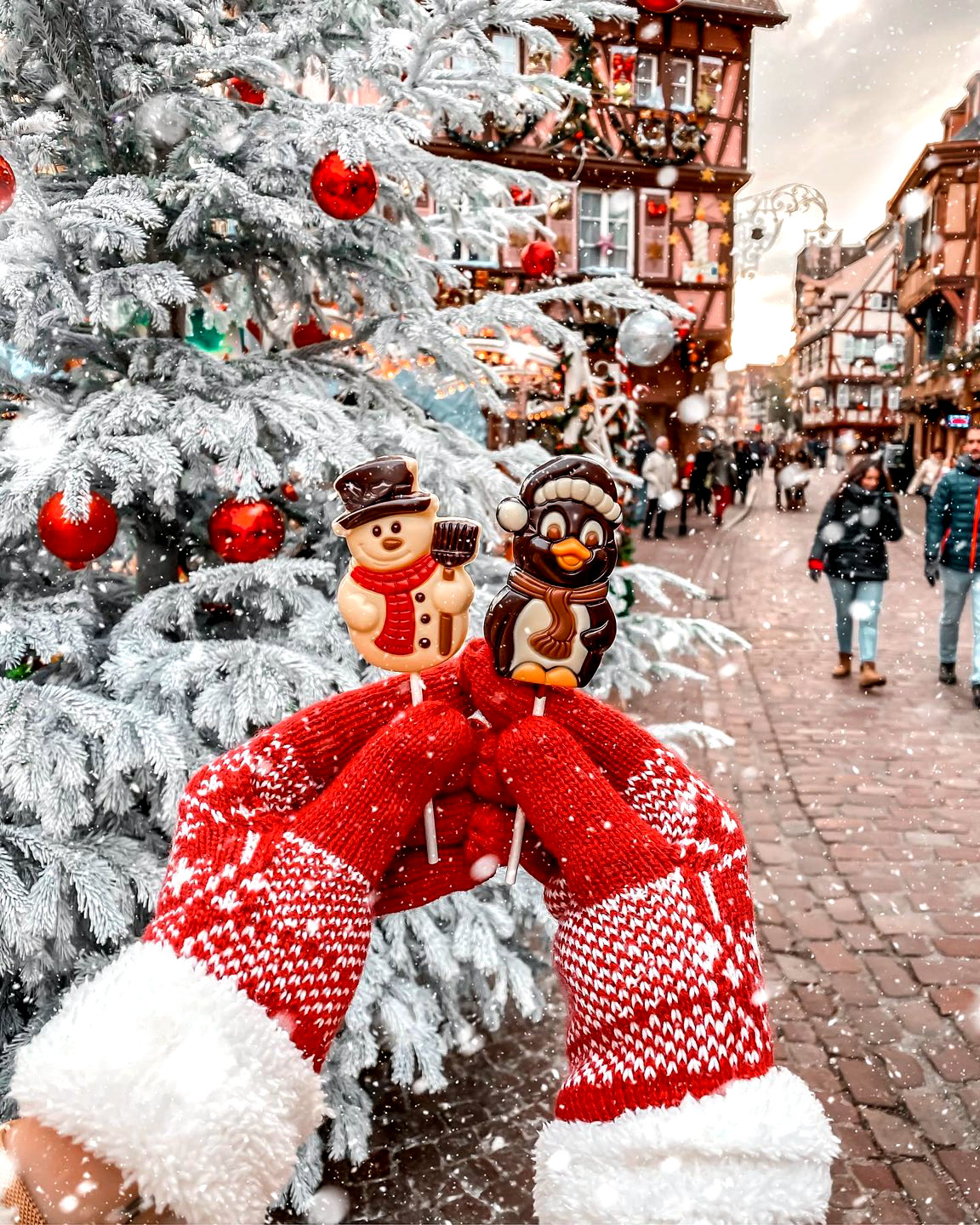 Рождественский базар в Кольмаре прекрасное место для красивых снимков для вашего Instagram