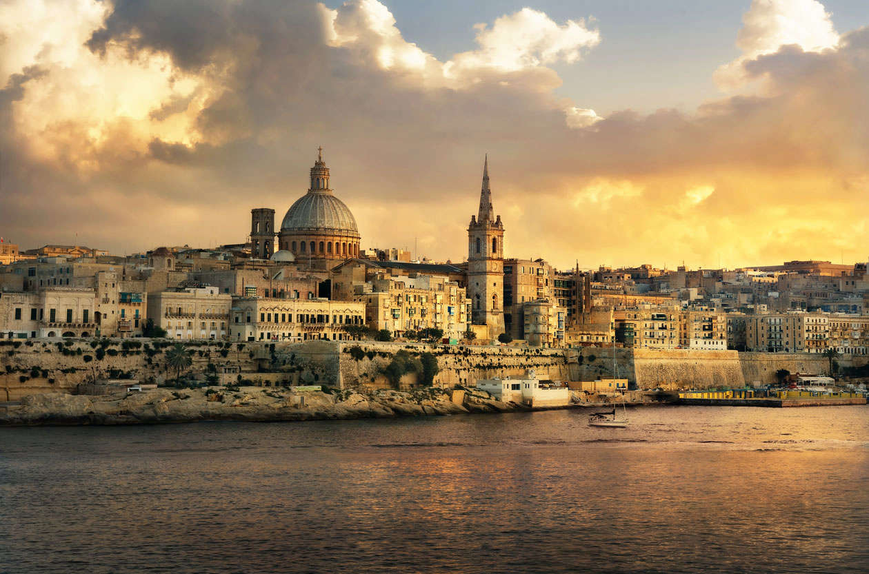 Январь на Мальте, как правило холодный и дождливый