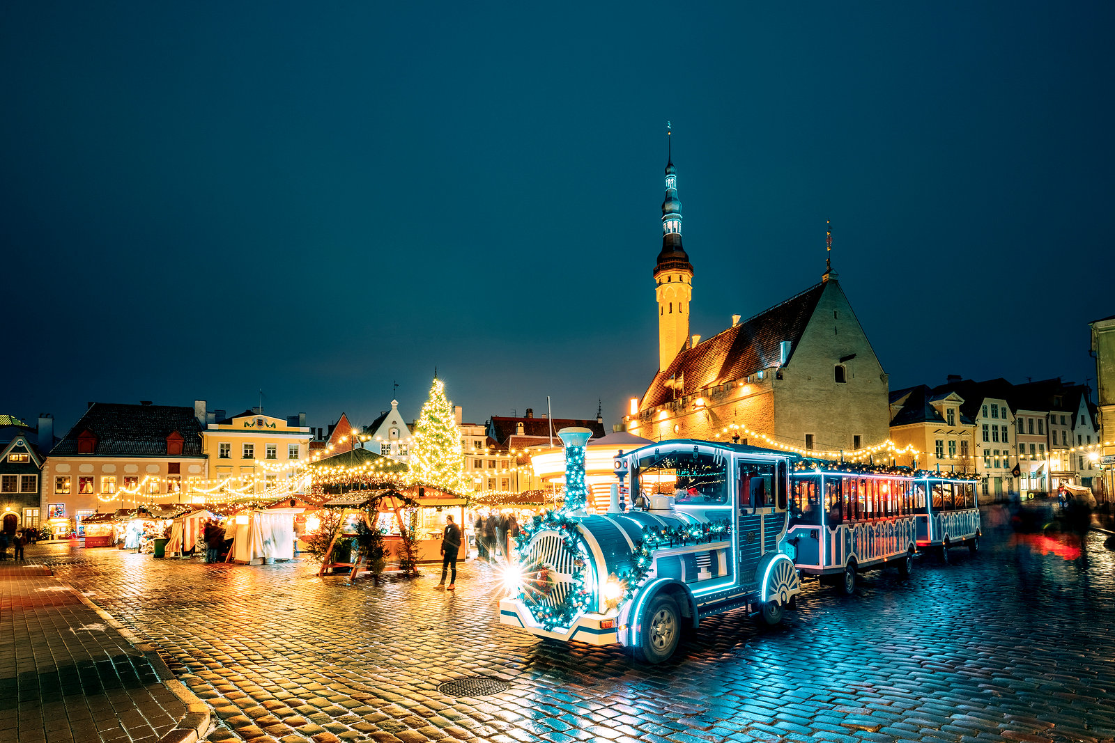 Звезда таллиннской рождественской ярмарки – ёлка, которую устанавливают на Ратушной площади с 1441 года