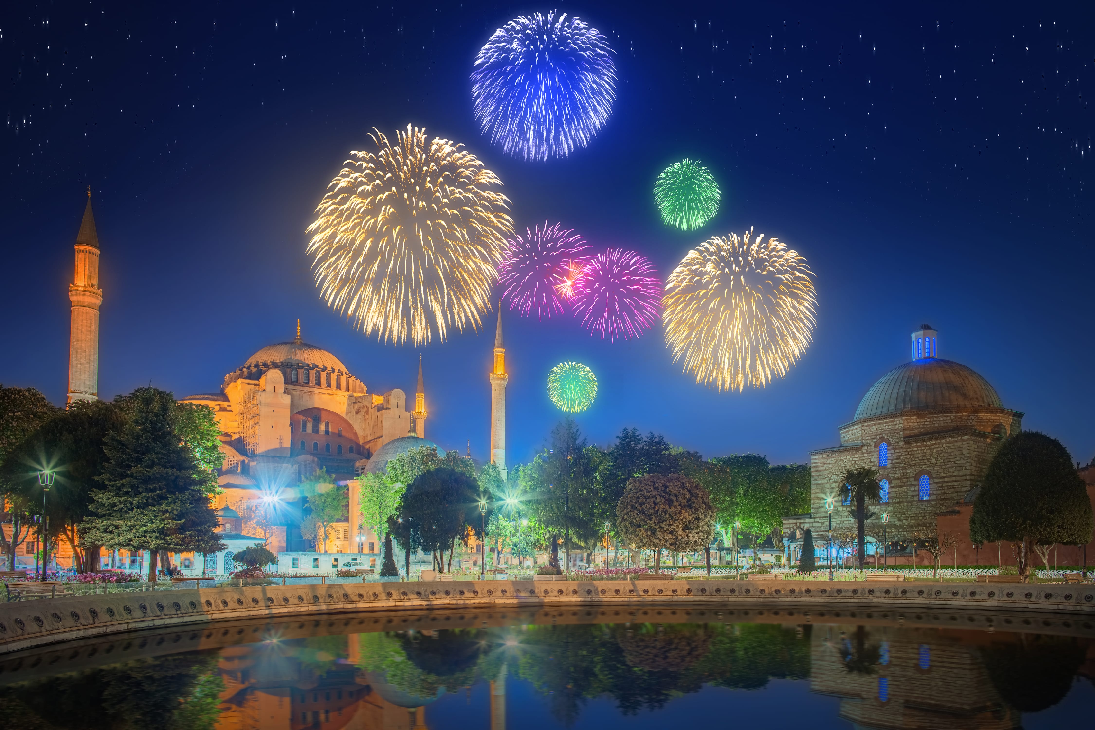 Празднование нового года в Стамбуле