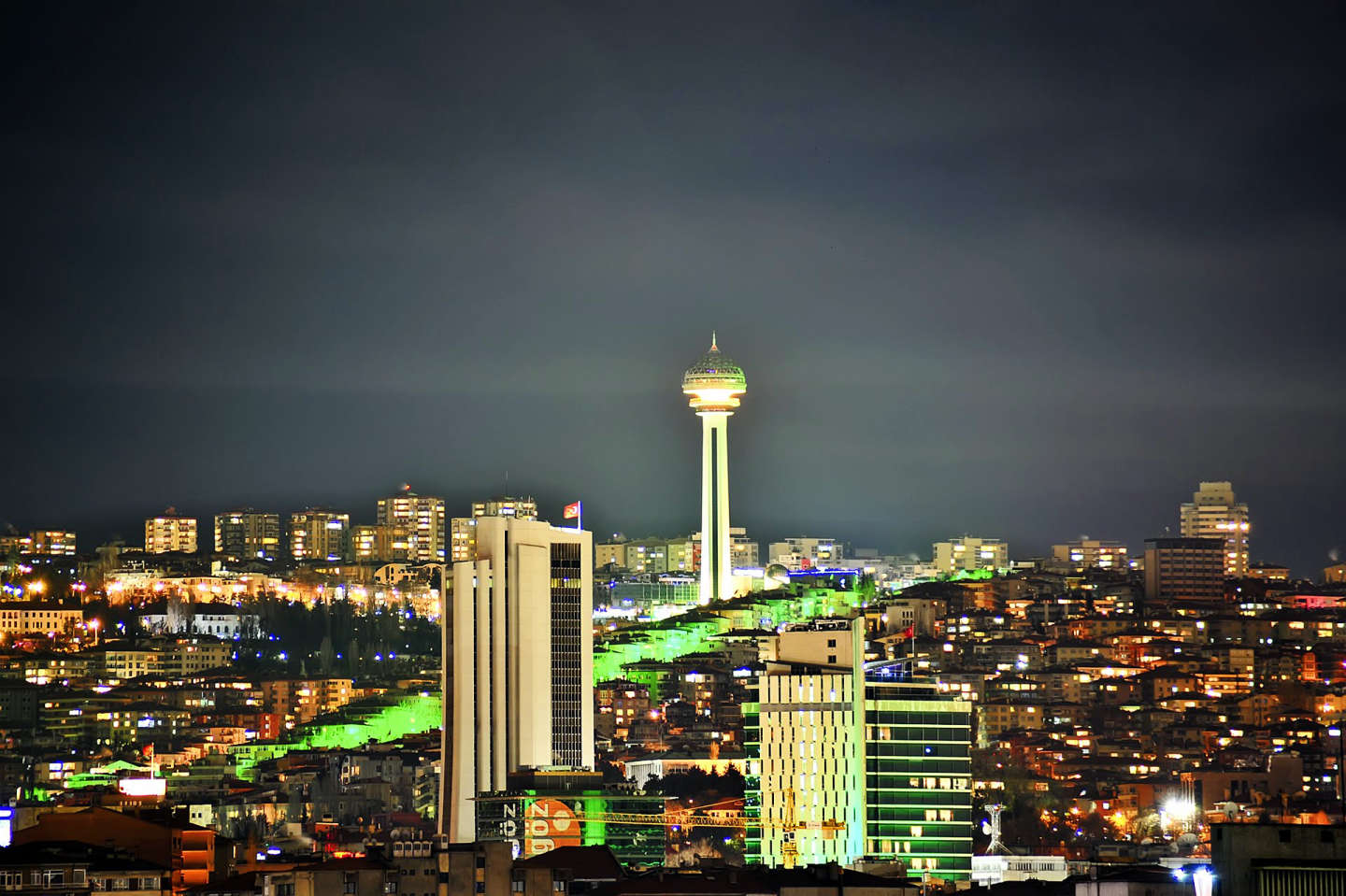Ночная Анкара, Турция