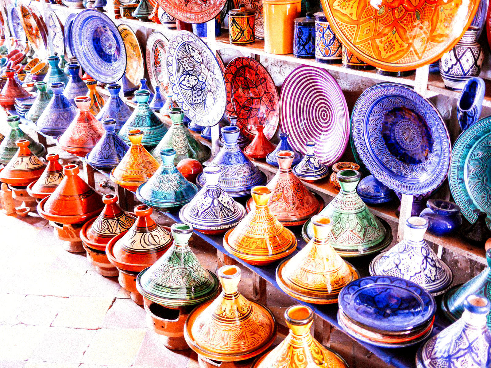Марокканская посуда в восточном стиле