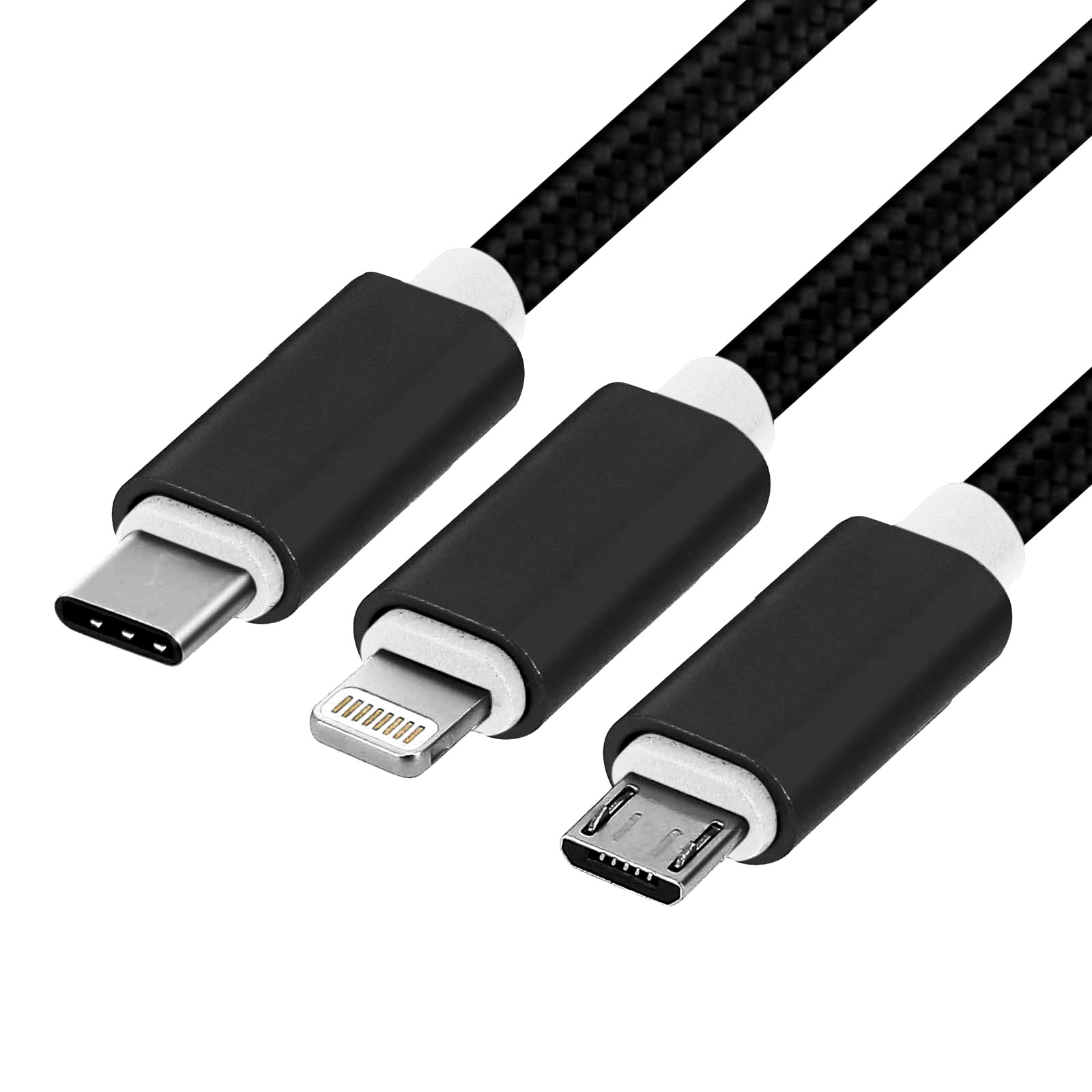 Без кабеля не обойтись, возьмите разные, а еще можно переходник для прикуривателя на USB