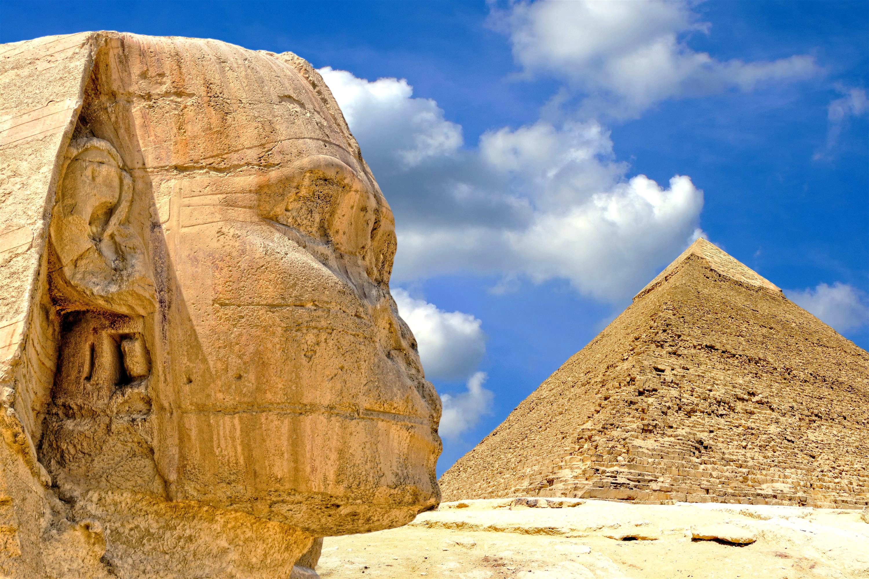 Что под сфинксом в египте фото находится