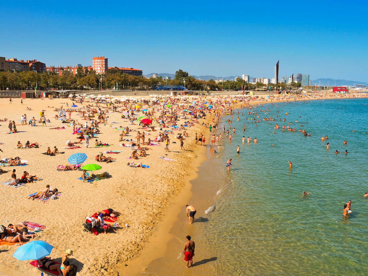 Пляж Мар Белла, Барселона, Испания