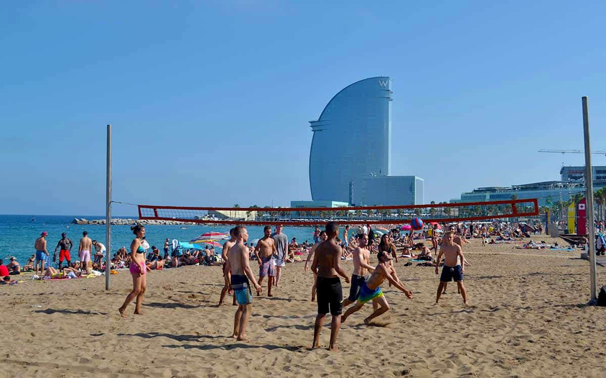 Пляж Барселонета, Барселона, Испания