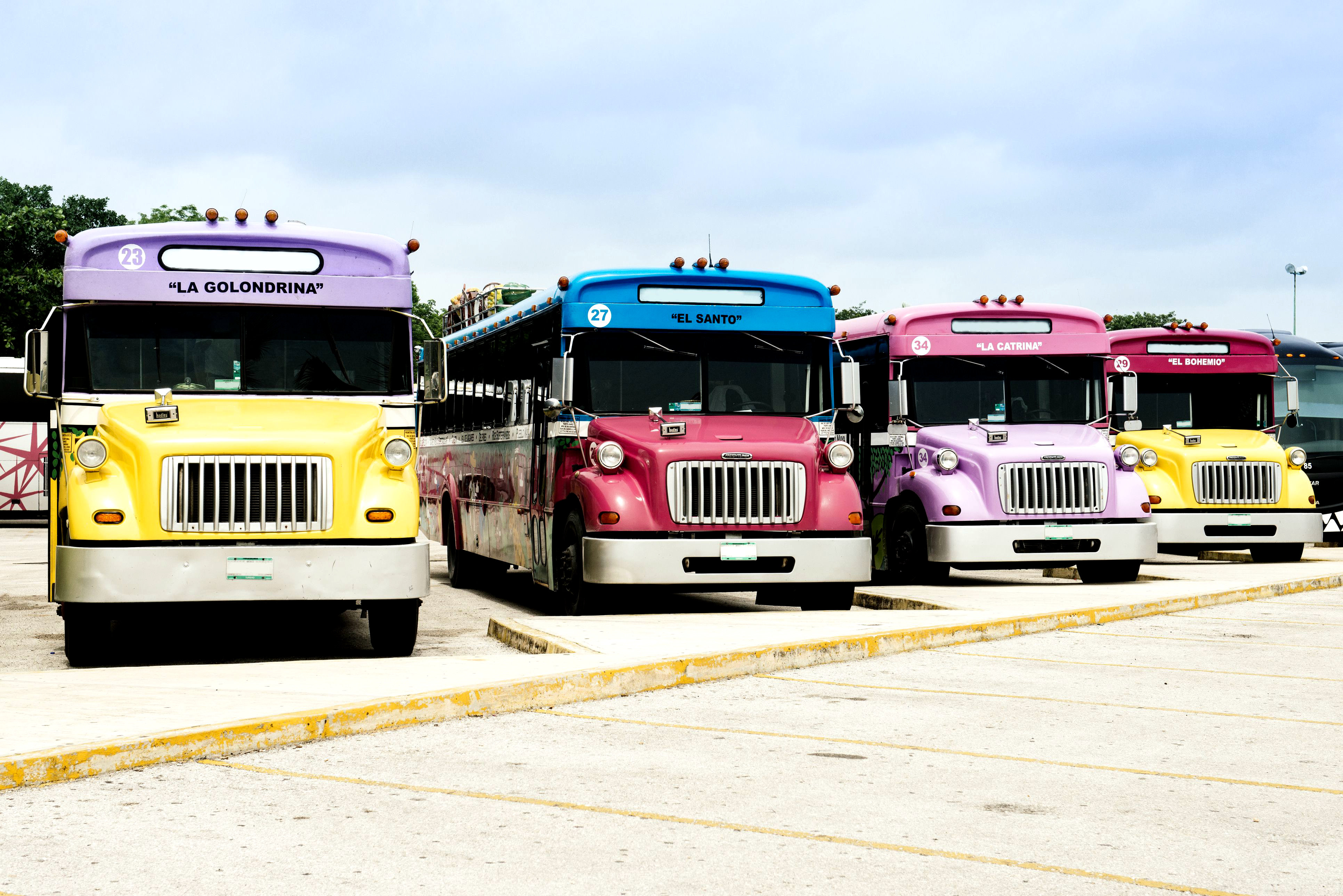 Междугородние автобусы, один из способов передвижения по Мексике