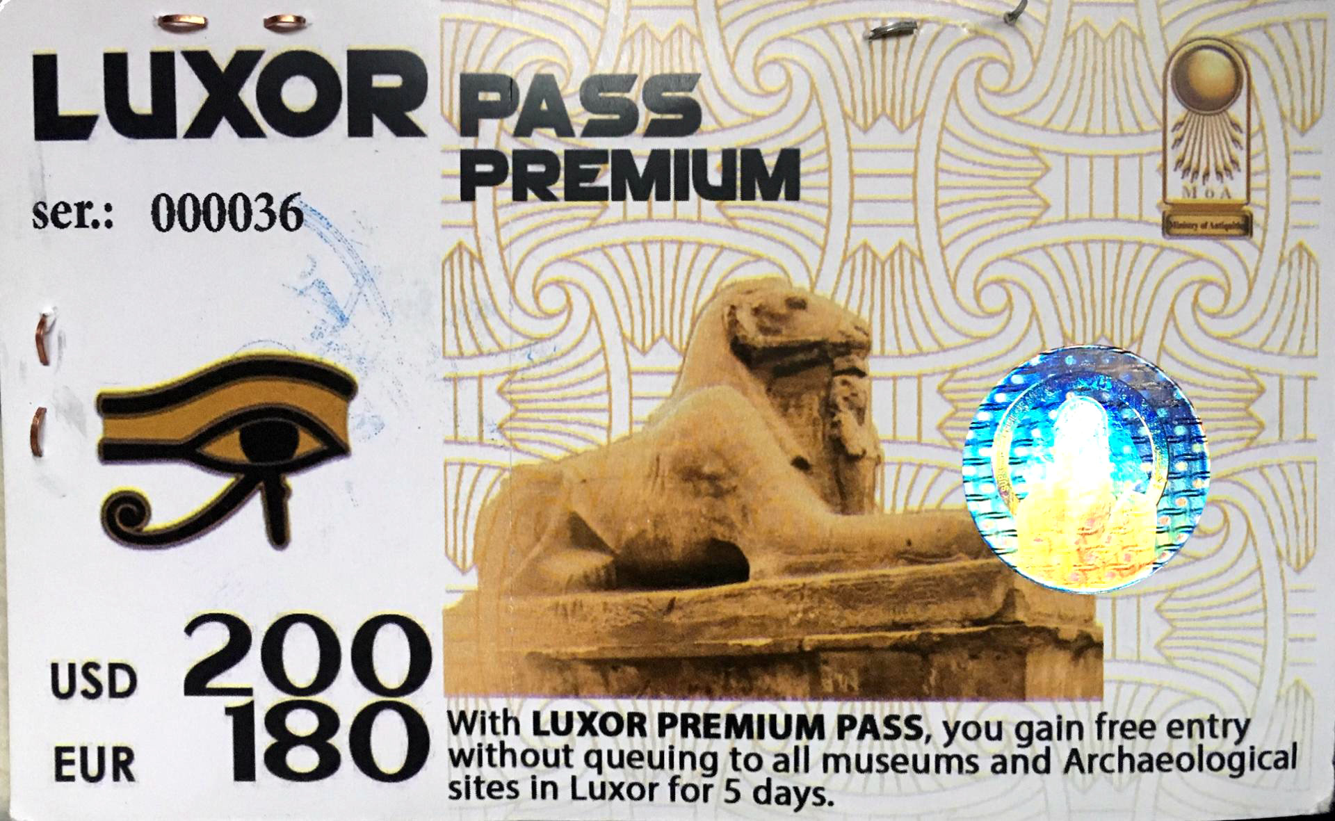 Премиум Luxor Pass
