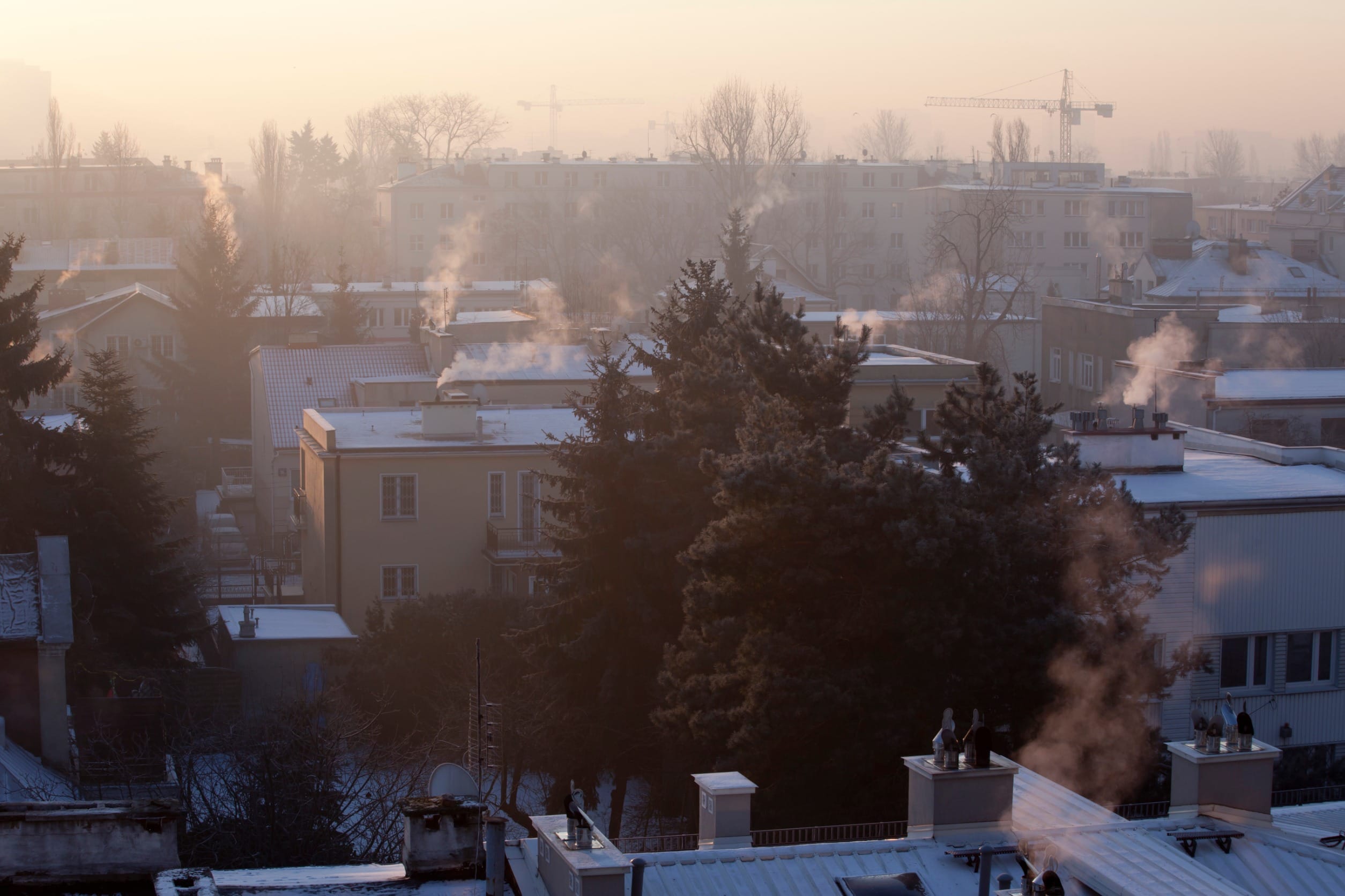Смог в столице Польши, это одна из серьёзных проблем страны