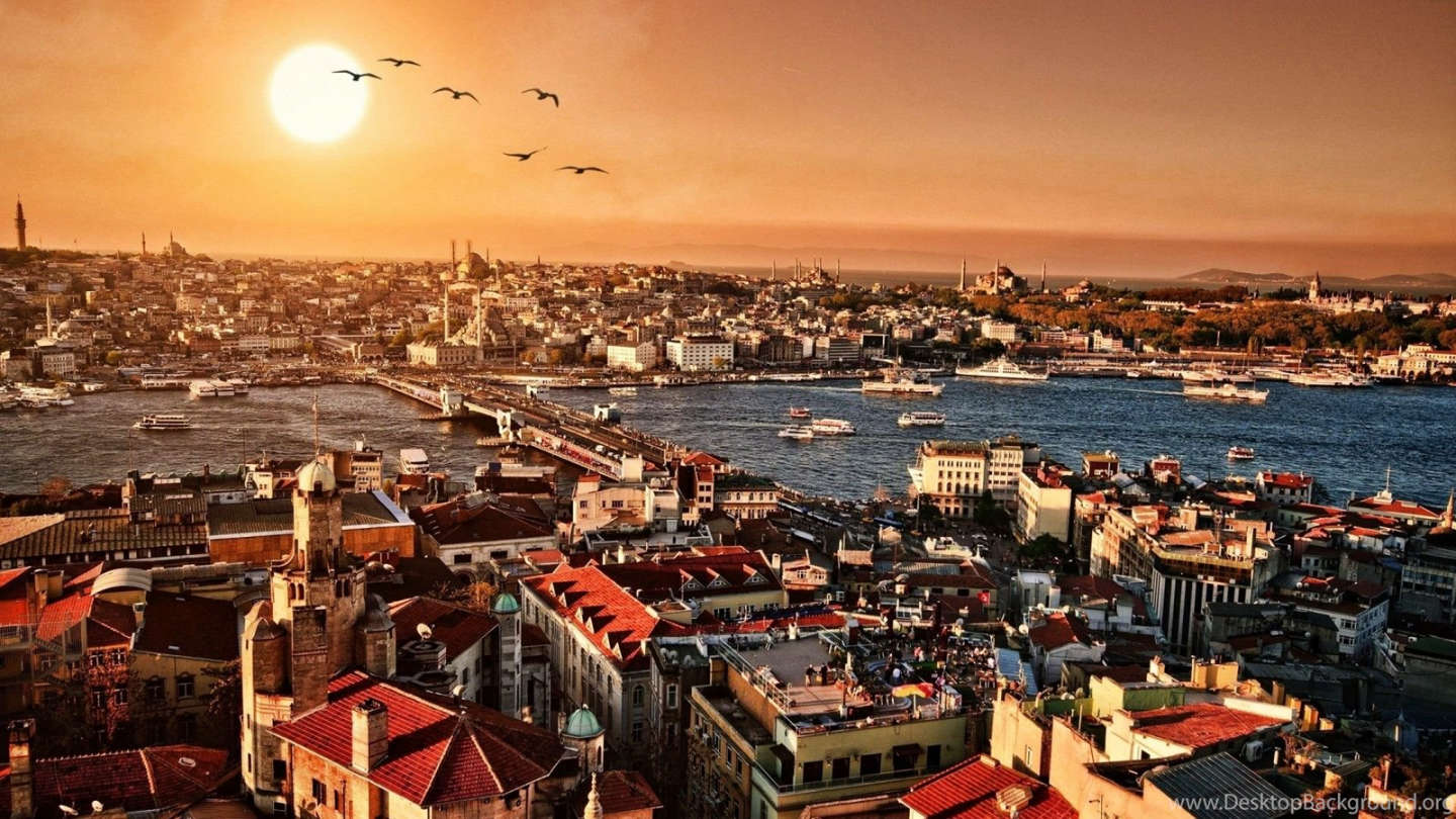 Вид на Босфор, Стамбул, Турция