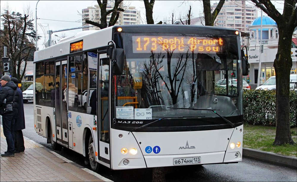 Автобус по маршруту №173