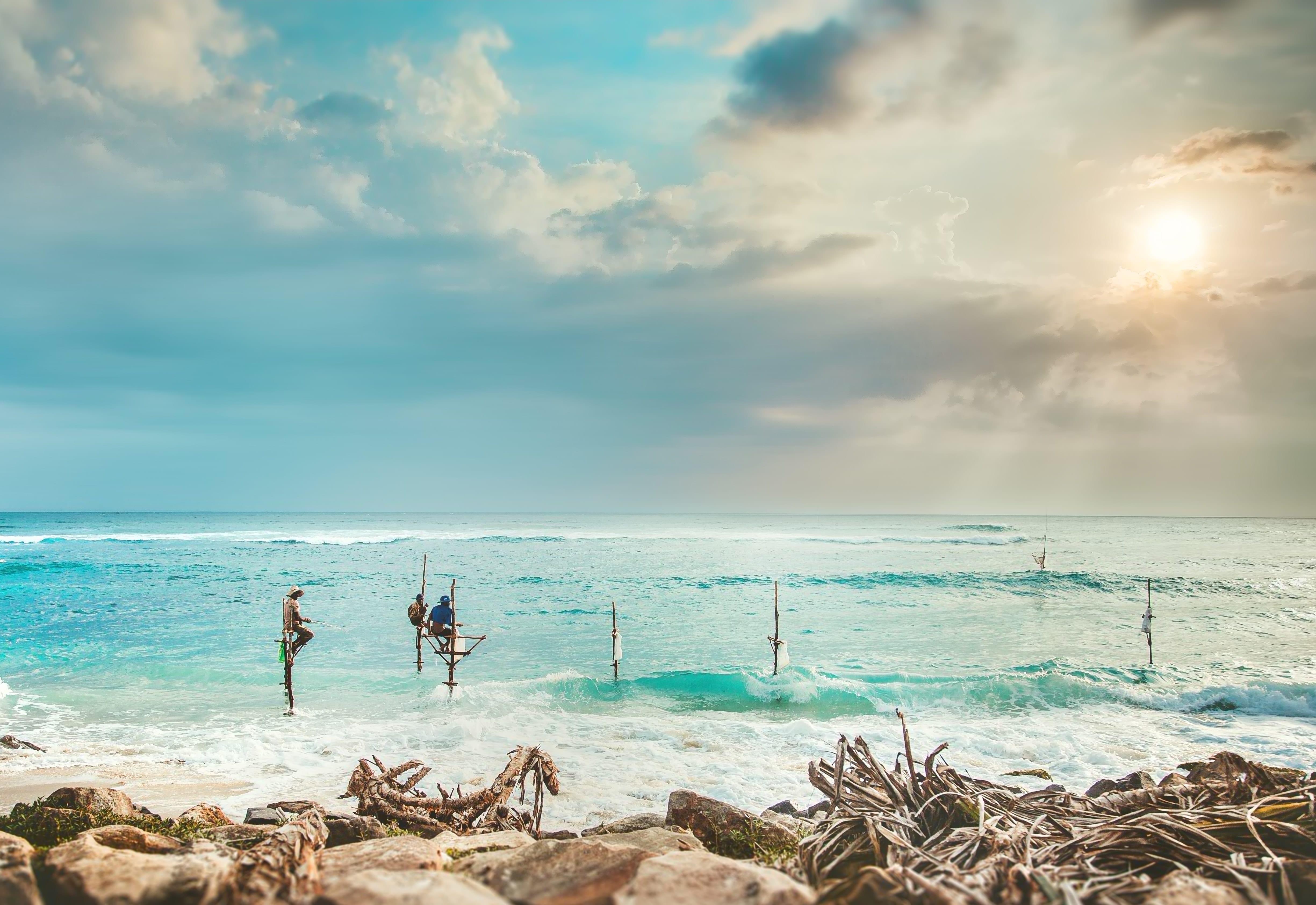 Рыбаки в Шри-Ланке
