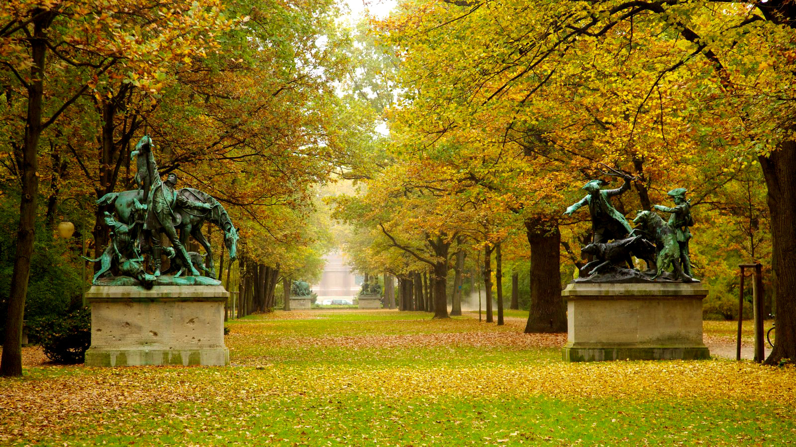 Территория парка Tiergarten, Берлин, Германия