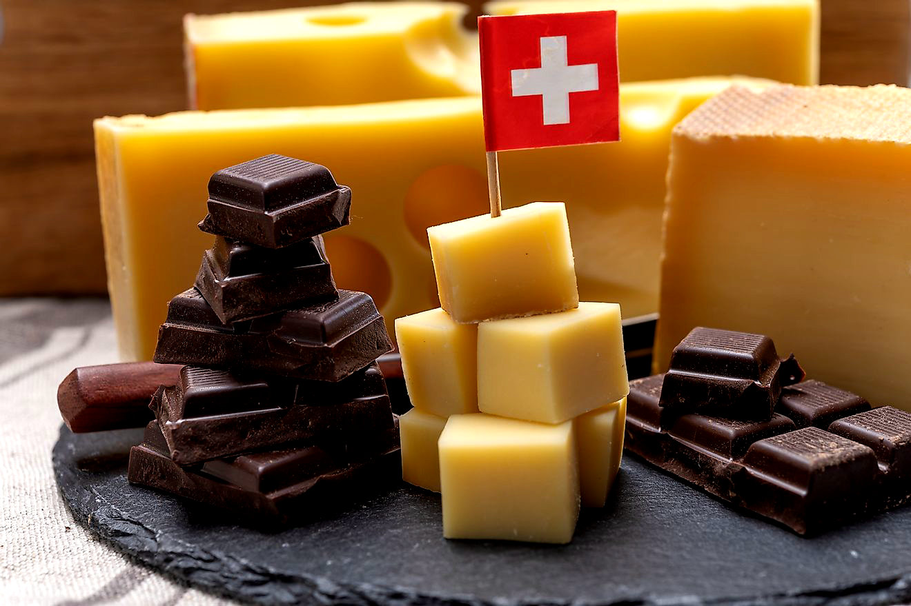 Сыр и шоколад, конечно самые знаменитые продукты Швейцарии