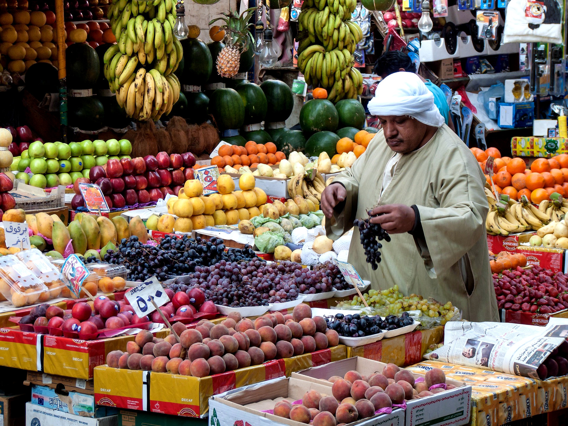 Рынки Каира полны дешёвых фруктов