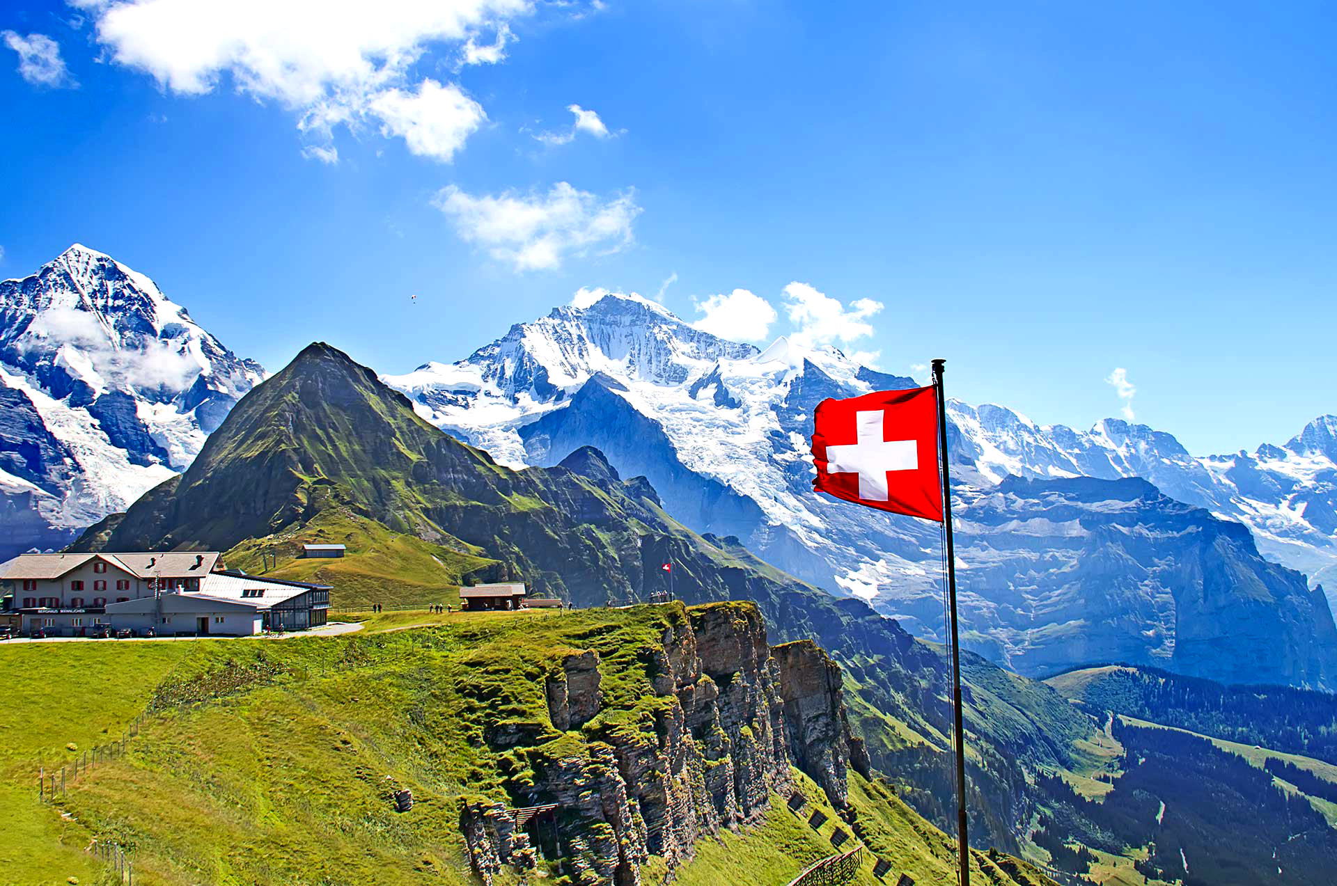Горные пейзажи Швейцарии