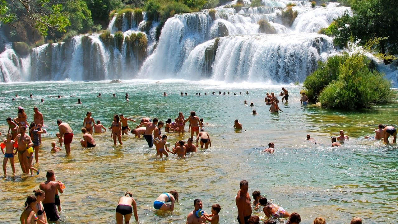 Водопады в национальном парке Крка, Хорватия