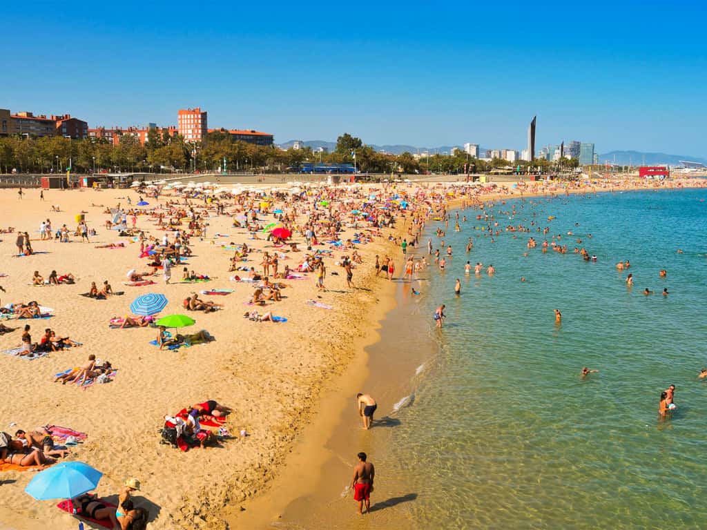 Пляж Мар Белла, Барселона, Испания