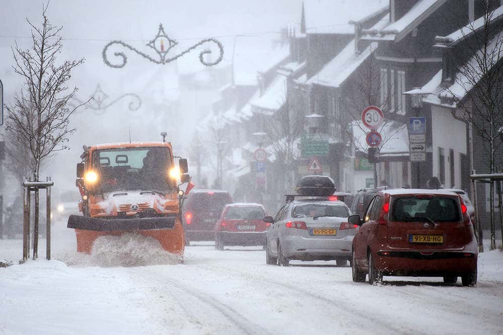 Снег в Европе