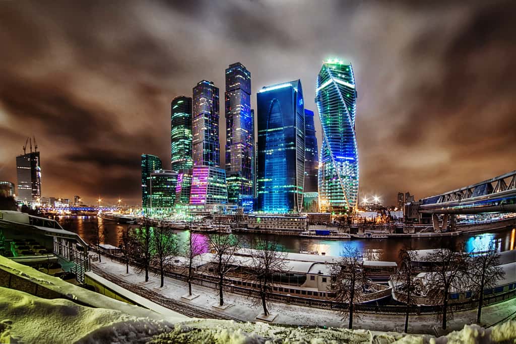 Деловой центр ночью