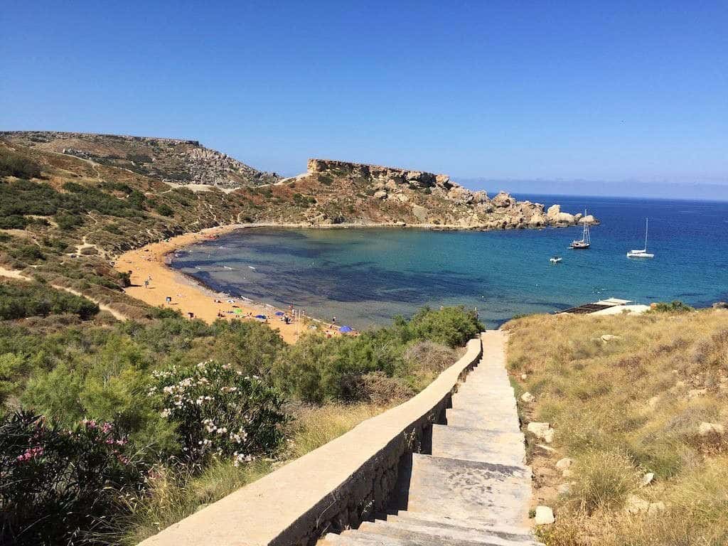 Ghajn Tuffieha Bay, Мальта
