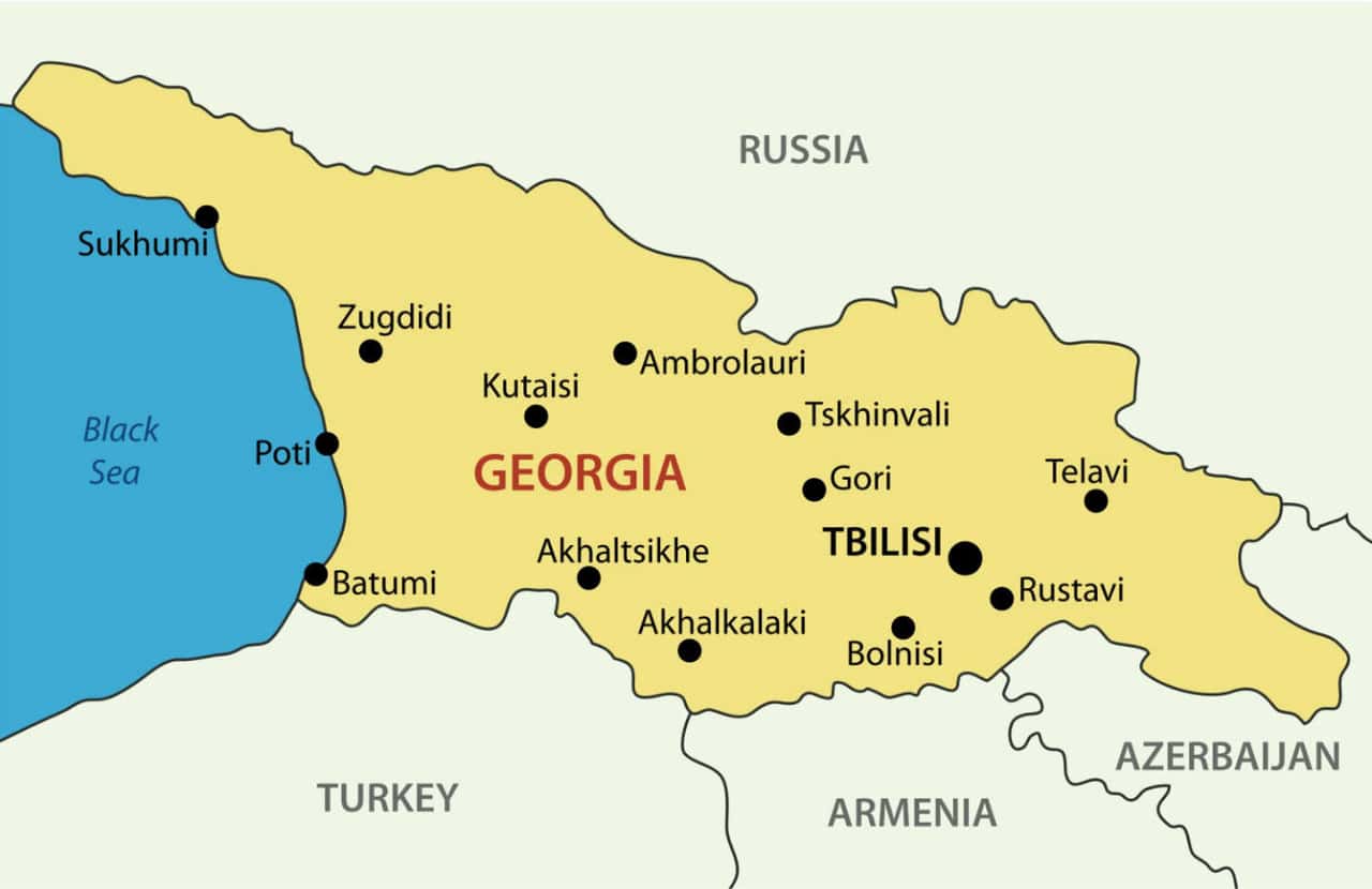 Карта Грузии