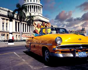 Гавана и знаменитый ретро-автомобиль