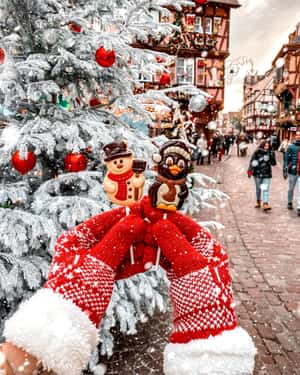 Рождественский базар в Кольмаре прекрасное место для красивых снимков для вашего Instagram