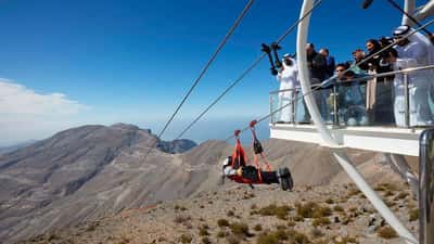 Полет над горными вершинами - ZipLine в Рас-Аль-Хайме