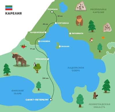 Горный парк «Рускеала» и водопады (Всё включено)