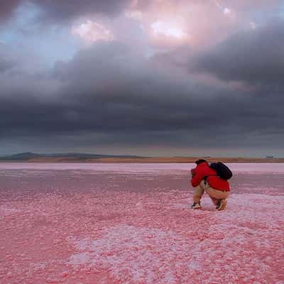 Розовое озеро, Марсианские пейзажи и село Хыналыг (2200метров за один день)