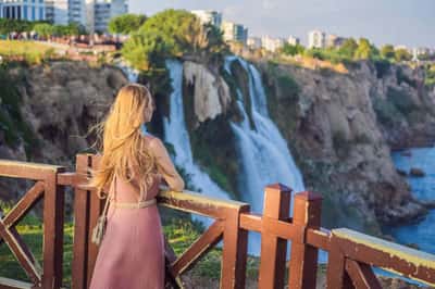 Тур в Анталью - старый город, архитектура и водопад Дюден из Белека