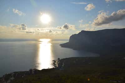 Закат в горах Крыма
