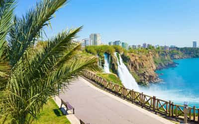 Тур в Анталью - старый город, архитектура и водопад Дюден из Сиде