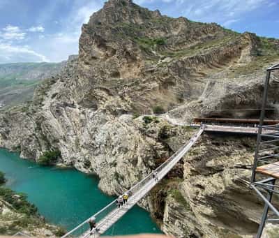 Сулакский каньон и прогулка на катере по Чиркейскому водохранилищу