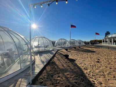 Современный Петербург: Лахта Центр и стадион Газпром Арена