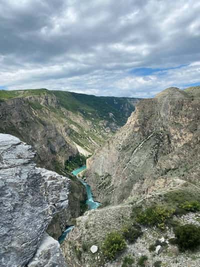Самый глубокий каньон Европы в Дагестане и бархан Сары-Кум
