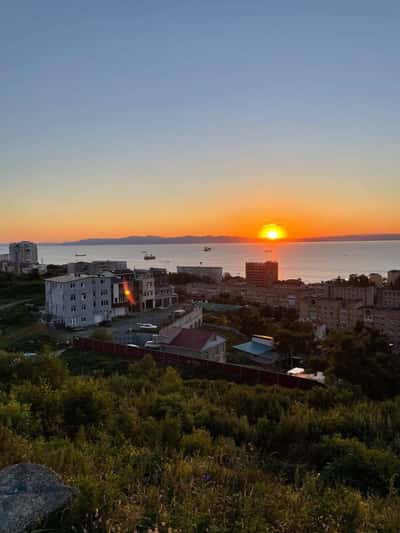 Самые красивые видовые города Владивостока на закате