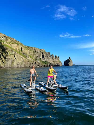 Морская прогулка на водном велосипеде