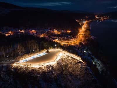 В гостях у вечернего города Красноярск и Царь-рыба