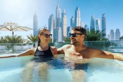 День в пляжном клубе The Palm с ужином в ресторане 20four и бассейном