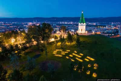 В гостях у вечернего города Красноярск