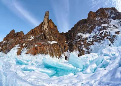 Байкальская зима. Листвянка, Ольхон, бухта Песчаная