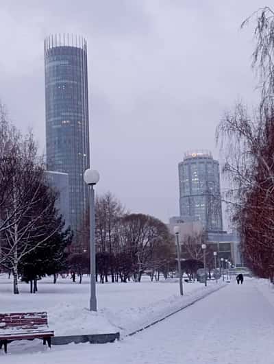 Огни большого города. Вечерний Екатеринбург