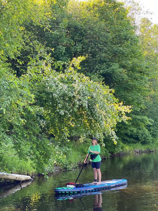 Прогулка на сапах по реке Сестра в Сестрорецке