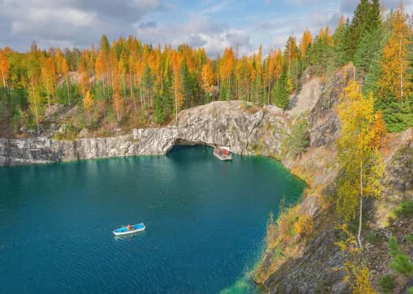 Два осенних дня в Карелии. Рускеала - гора Сампо - Марциальные воды - Гирвас - Кивач