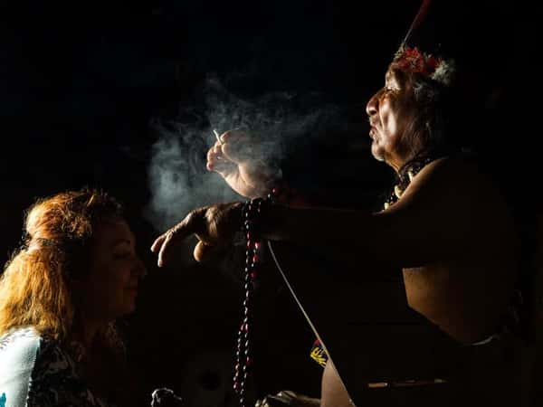 Церемония Темаскаль в майянской деревне (из Плайя-дель-Кармен)