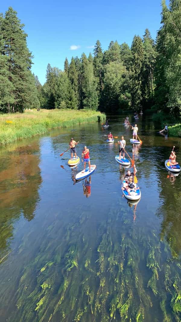 Прогулки на сапах Оредеж