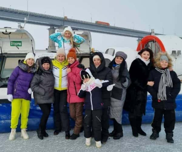 Зимняя прогулка на воздушной подушке на остров-град Свияжск