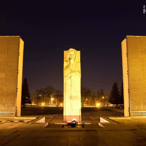 Вечерние огни Новосибирска